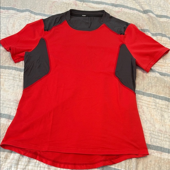 Lululemon Men's Red and Black Athletic Shirt - Picture 1 of 6